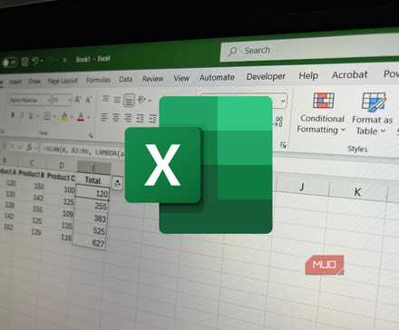 Picture of an Excel sheet with the Excel logo in the middle